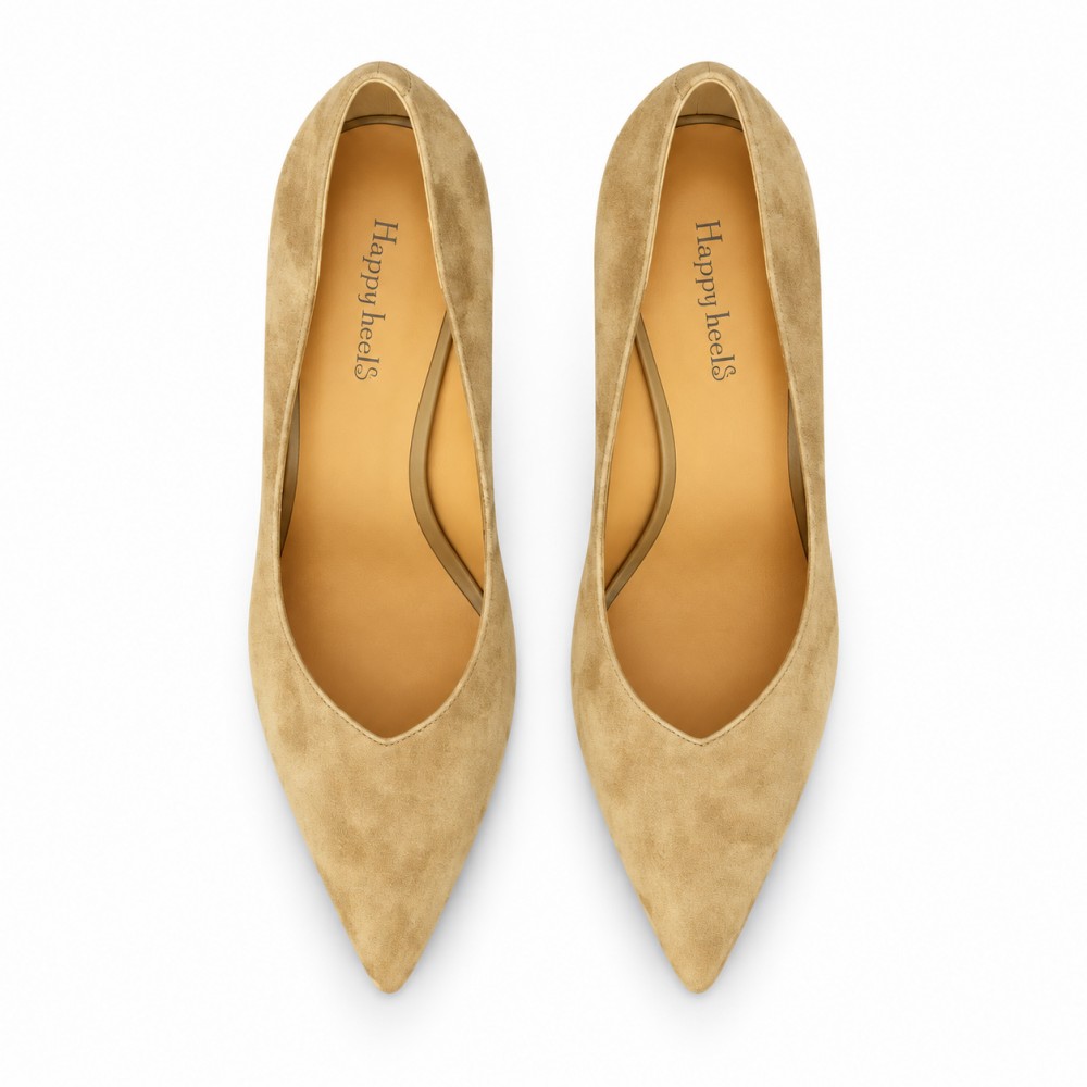 HIGH HEELS S4729 BEIGE SUEDE LEATHER