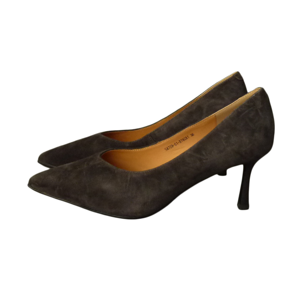 HIGH HEELS S4729 BROWN SUEDE LEATHER