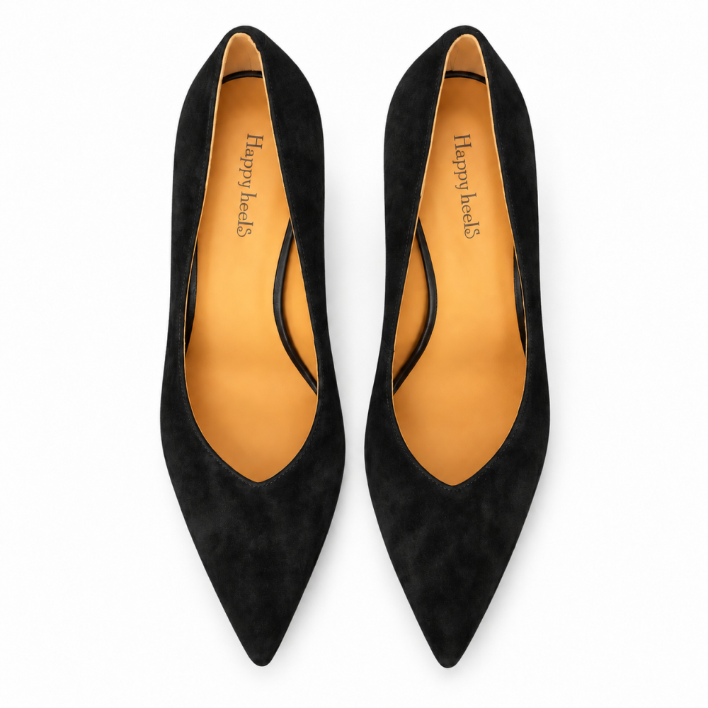 HIGH HEELS S4729 BLACK SUEDE LEATHER