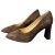 HIGH HEELS S909 BROWN SUEDE LEATHER
