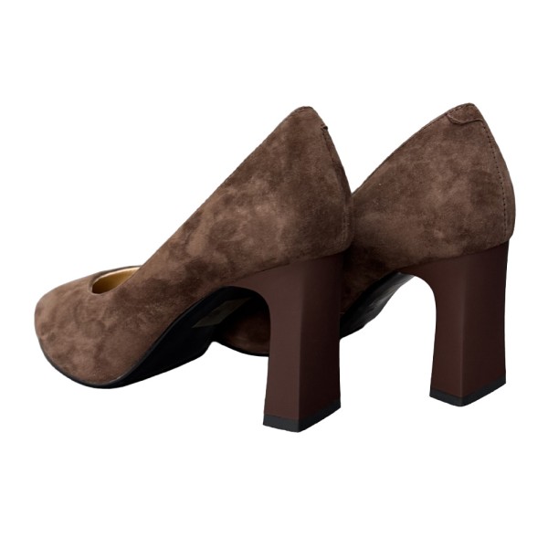 HIGH HEELS S909 BROWN SUEDE LEATHER