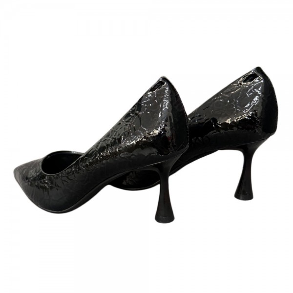 HIGH HEELS W115-H7953 BLACK PATENT LEATHER