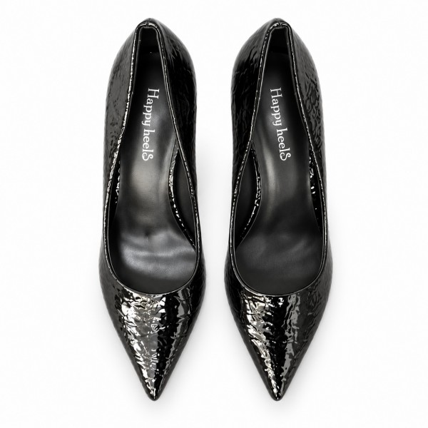 HIGH HEELS W115-H7953 BLACK PATENT LEATHER