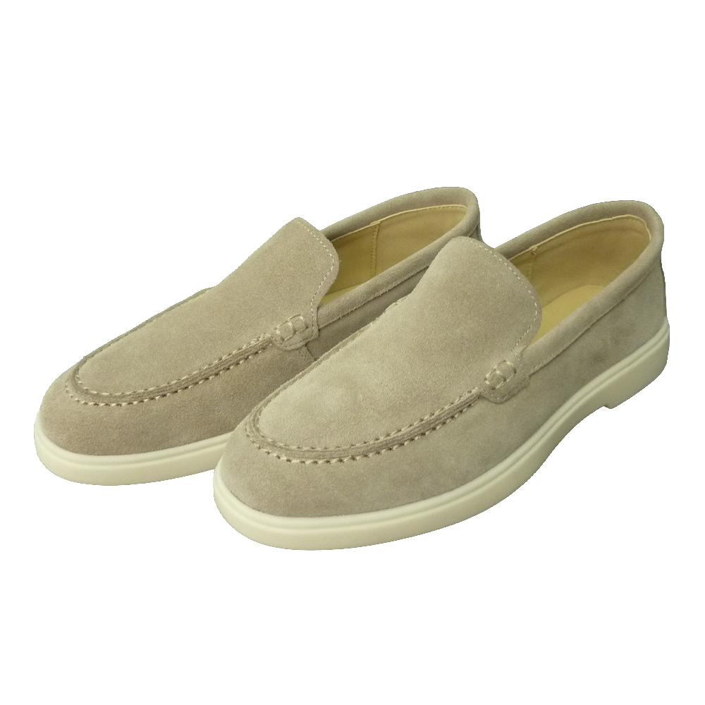 LOAFERS 3765-1A BEIGE SUEDE LEATHER