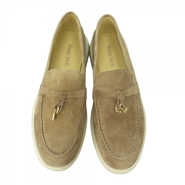 LOAFERS 3765-3A BEIGE SUEDE LEATHER