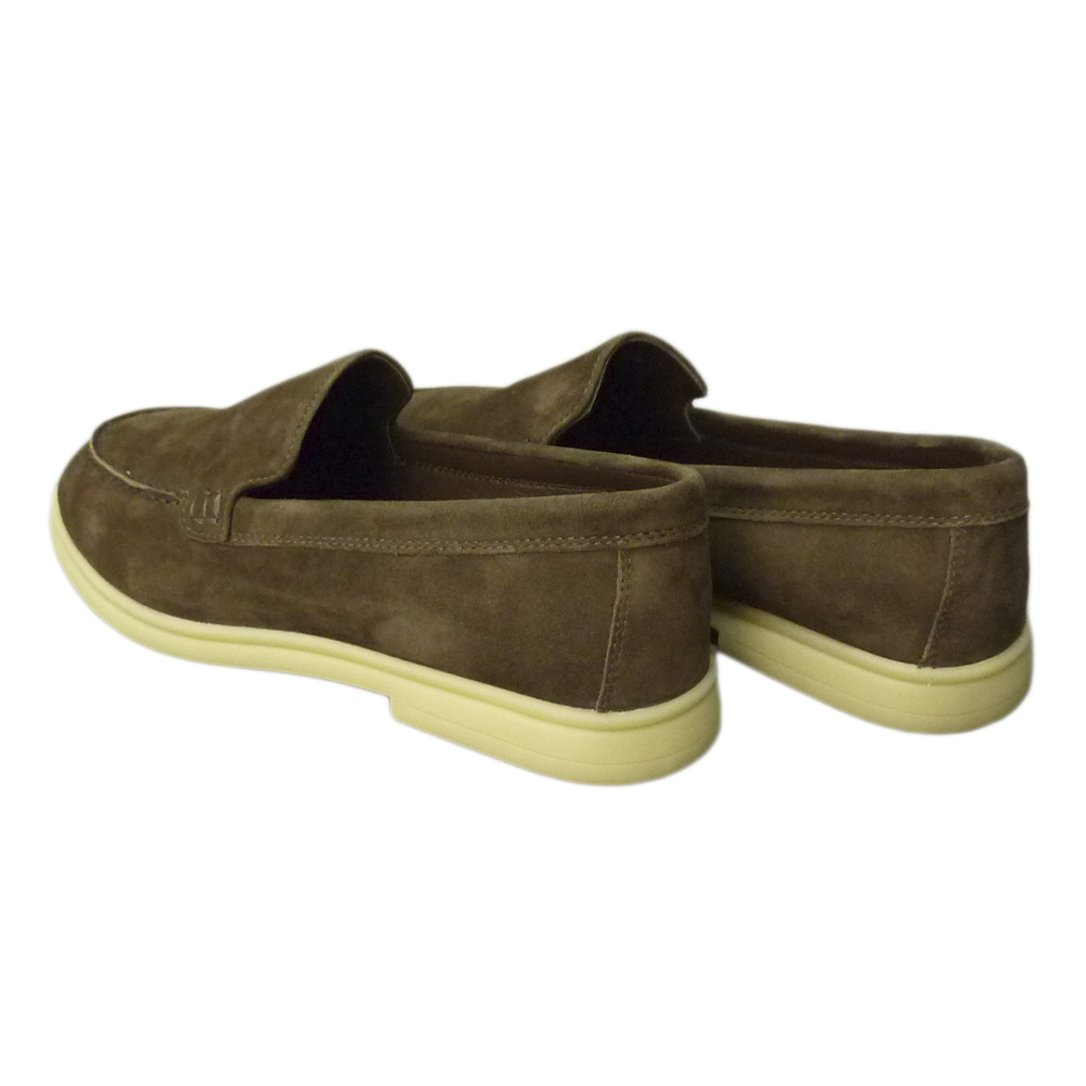 LOAFERS A582 BROWN SUEDE LEATHER