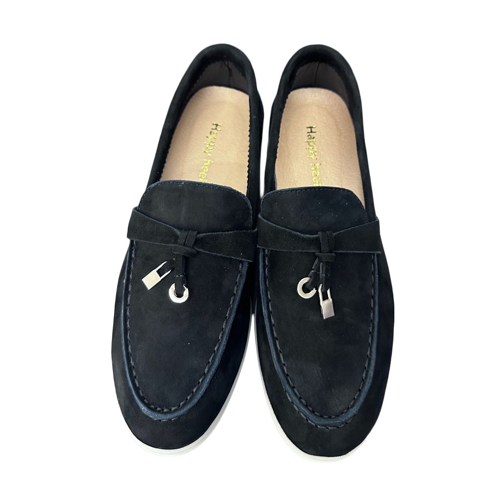 LOAFERS H601 BLACK SUEDE LEATHER