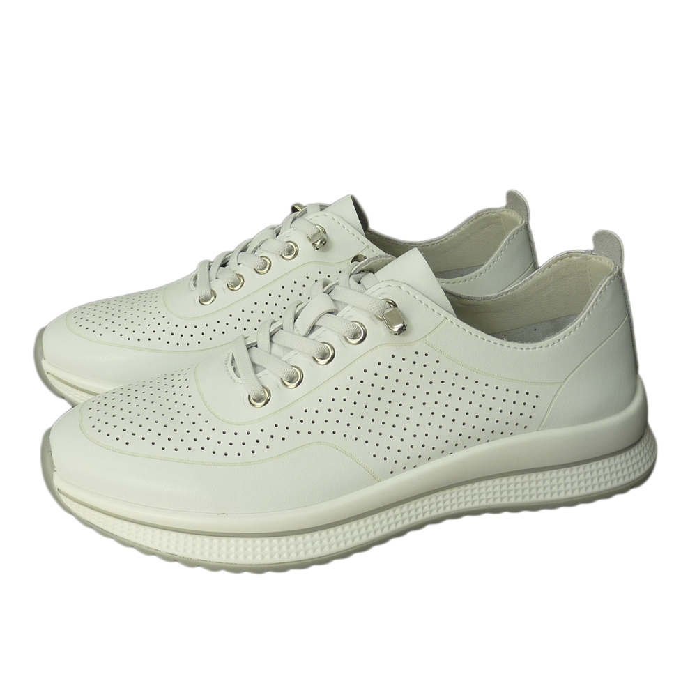 SNEAKERS A09-7740 WHITE LEATHER