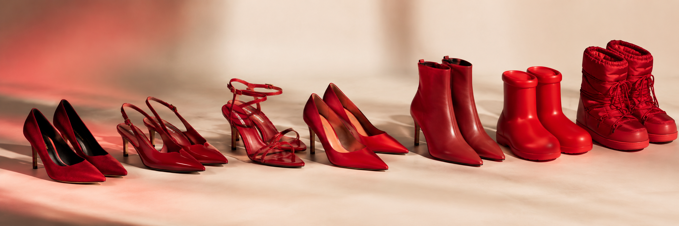 Fashionable red shoes: a bold choice for stylish outfits