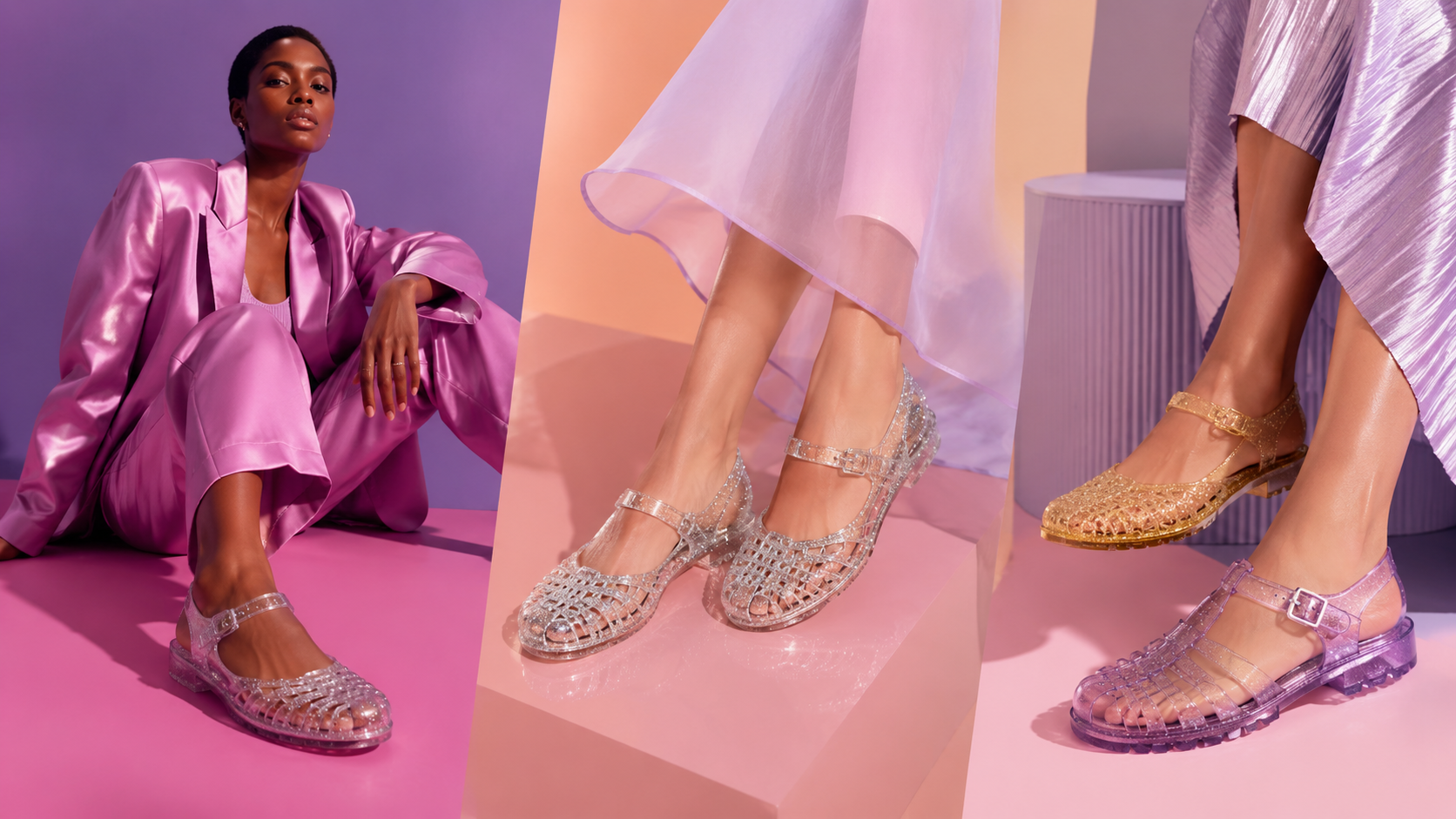 Jelly shoes trend de vara 2026